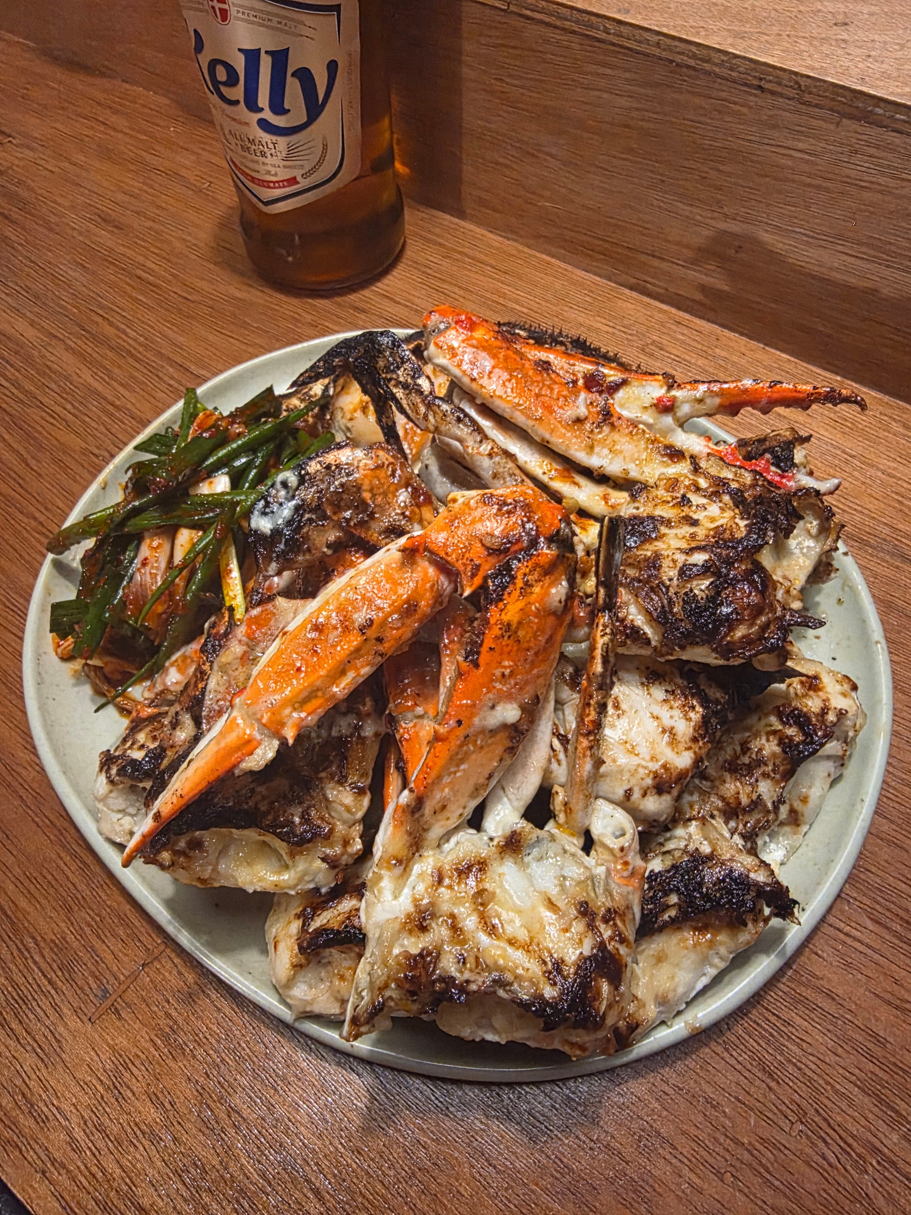 부산식 소금 게구이