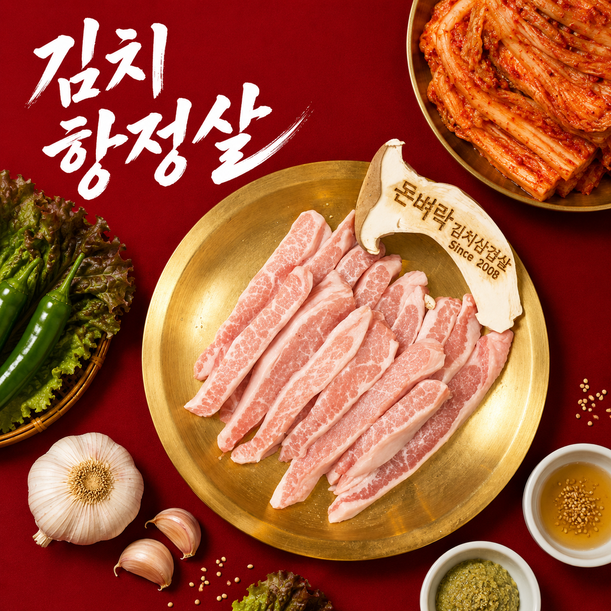 김치 항정살🐖 (160g) 생고기