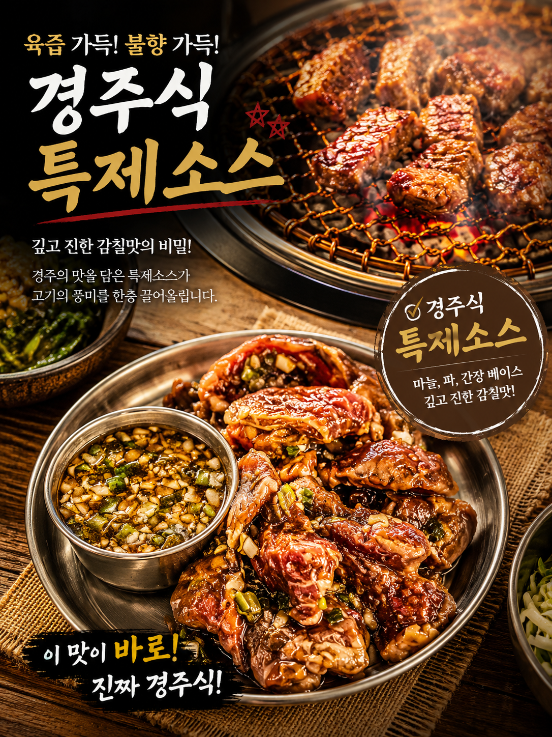 🔥경주식 양념갈비살🥩(1인분)