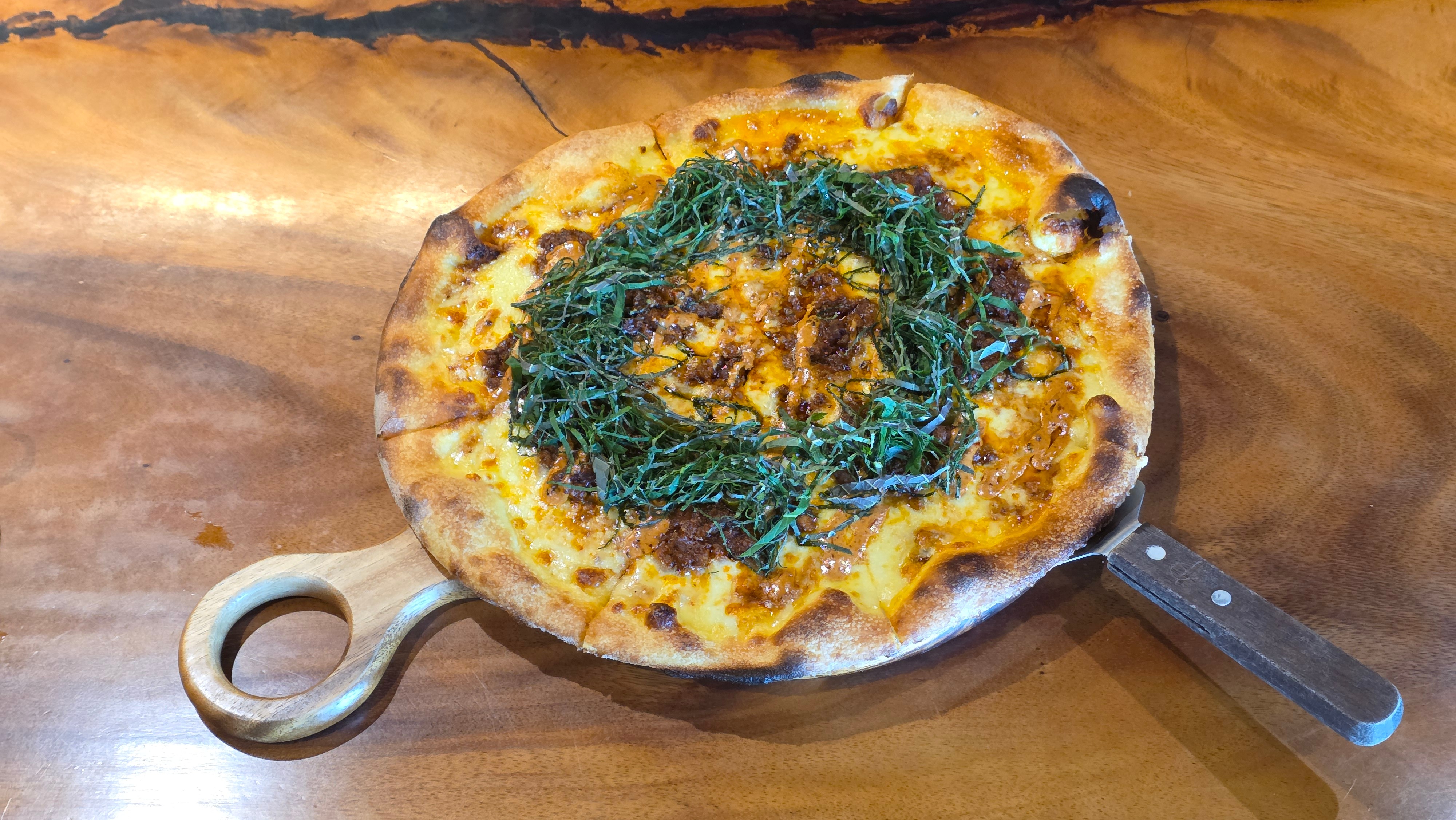 깻잎 라구 피자