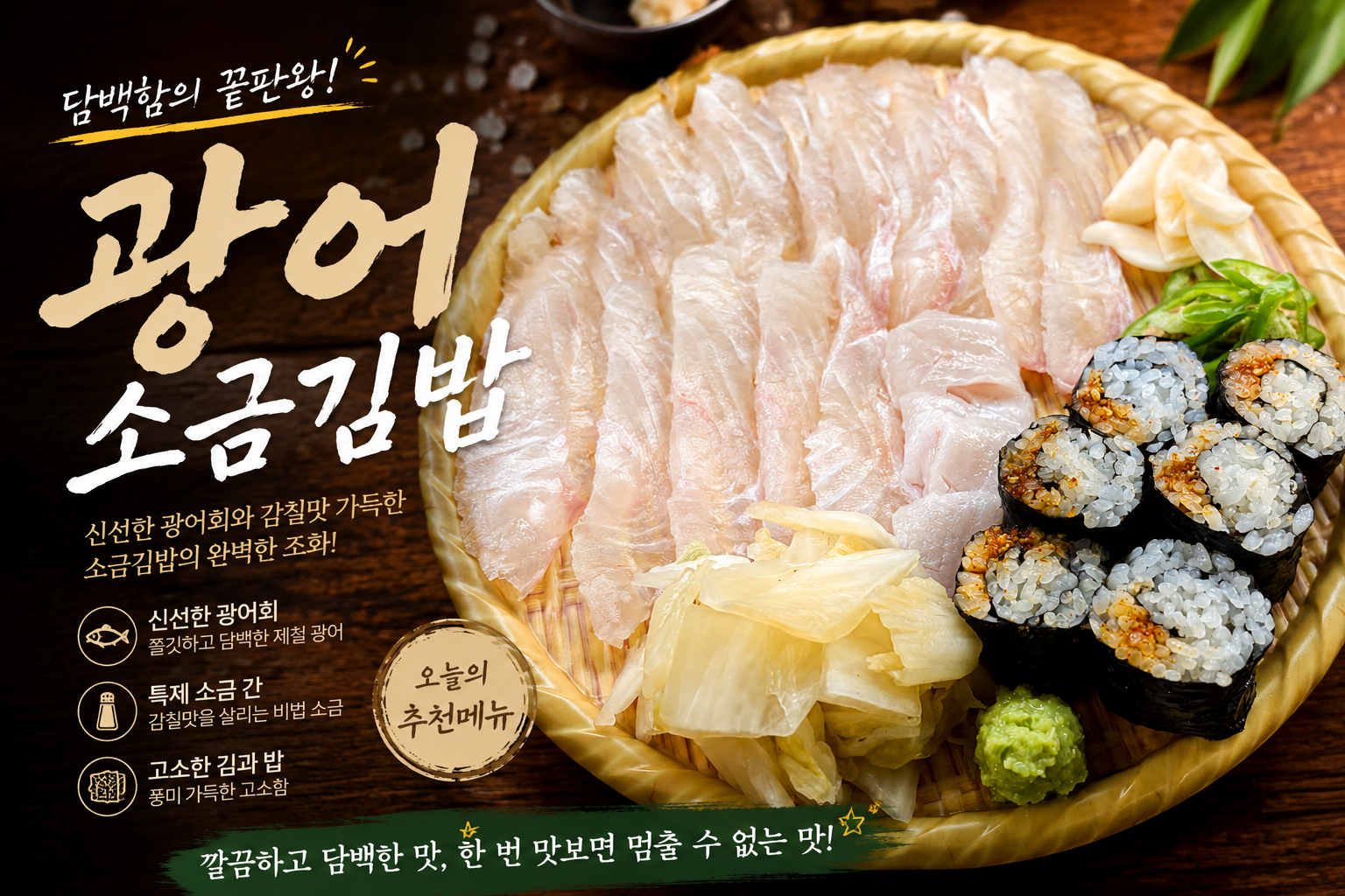 광어소금김밥