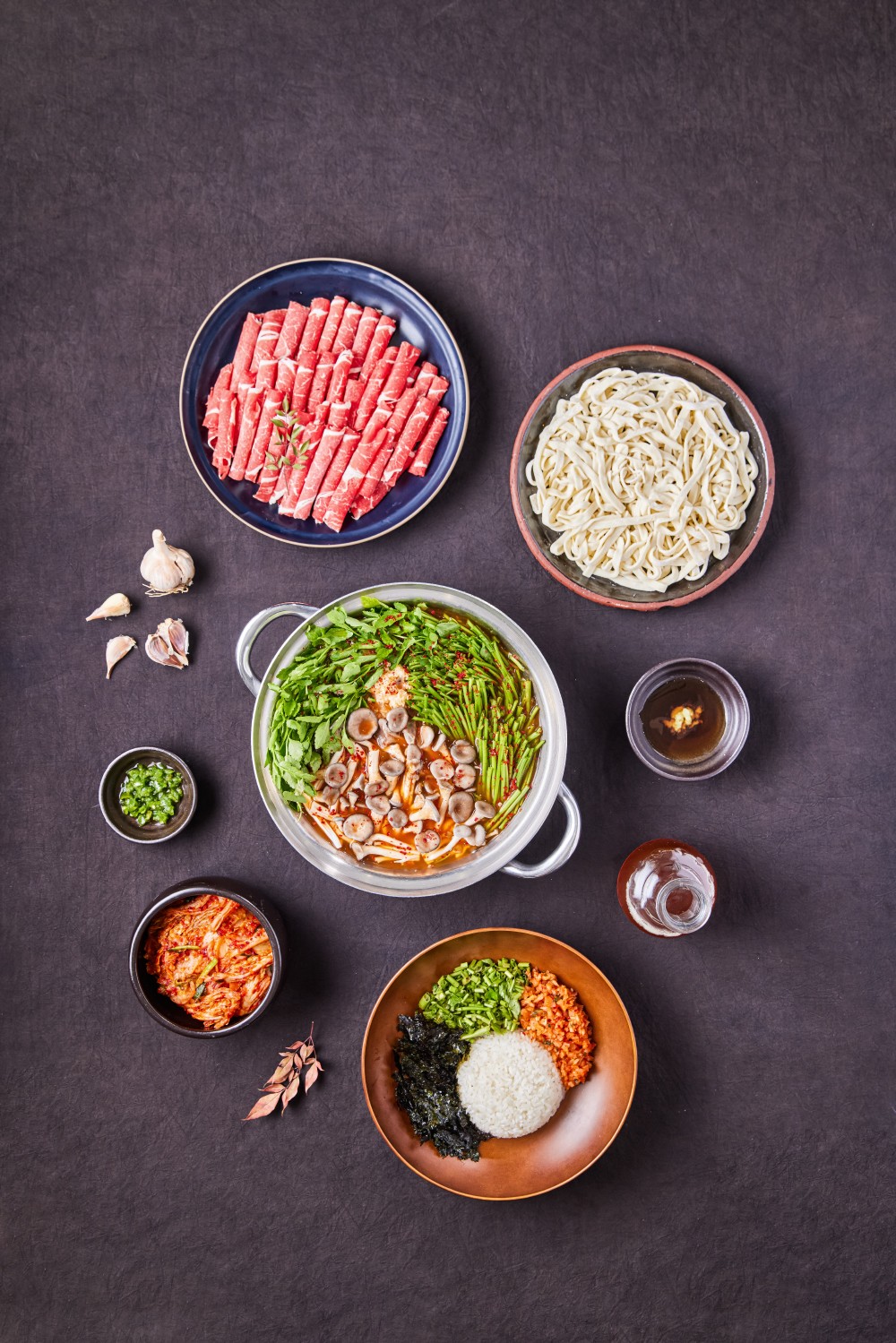 5가지 코스 칼국수