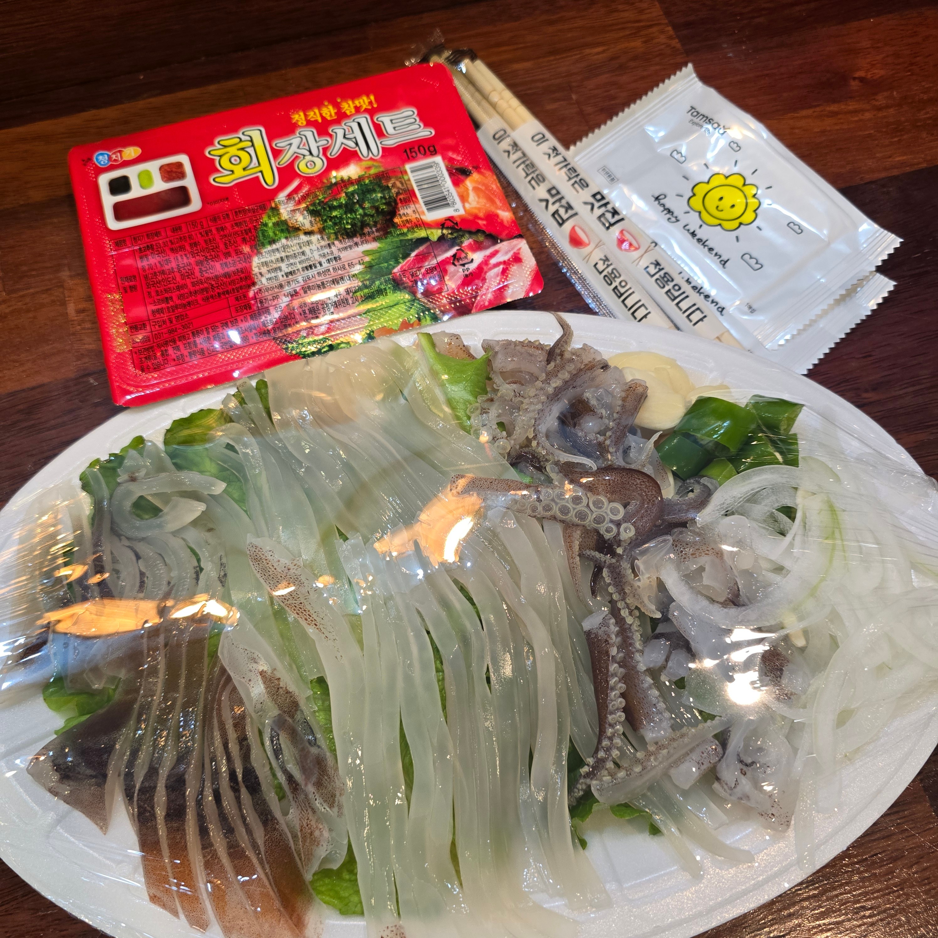 산오징어회