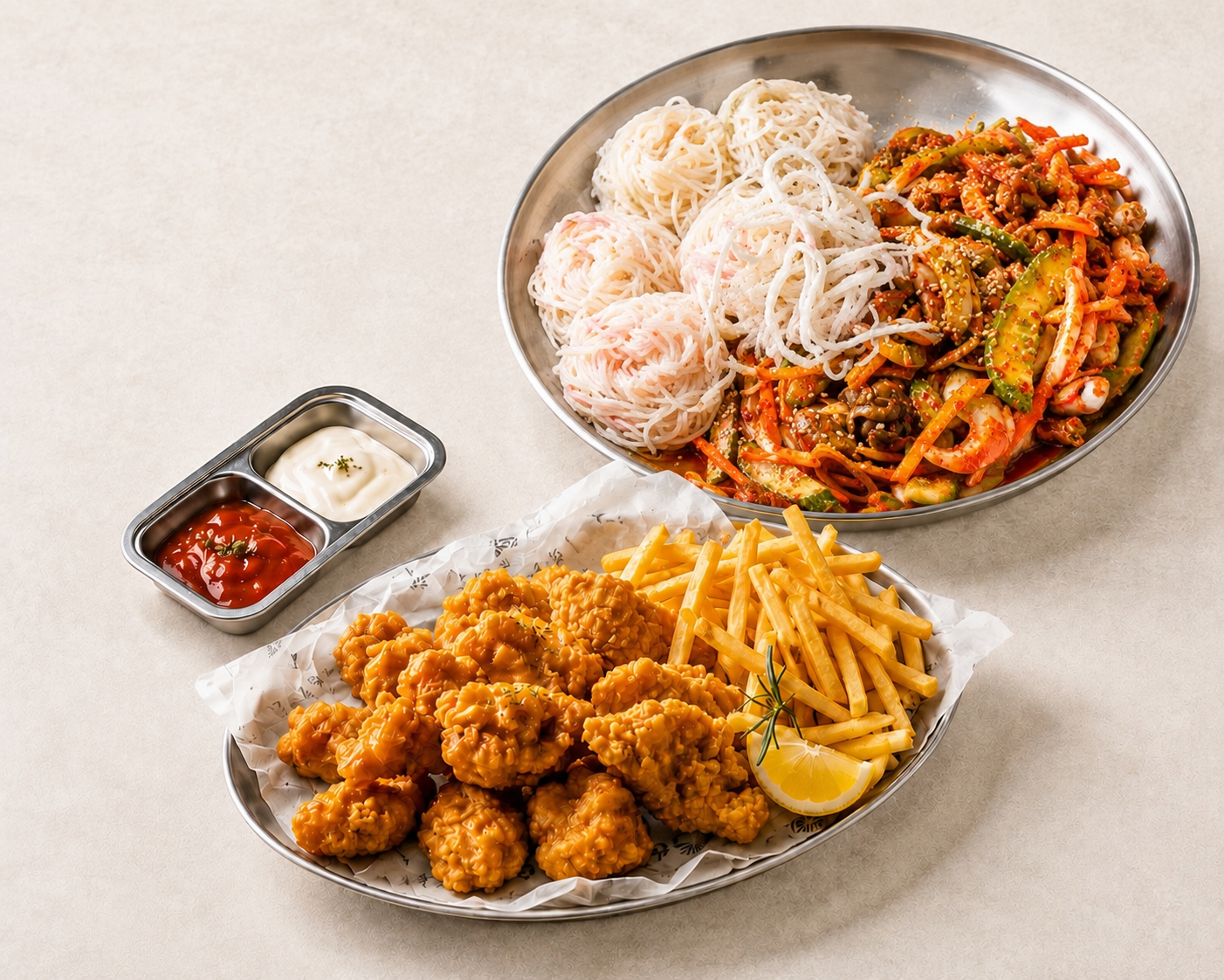치뱅이set (순살치킨+골뱅이소면)