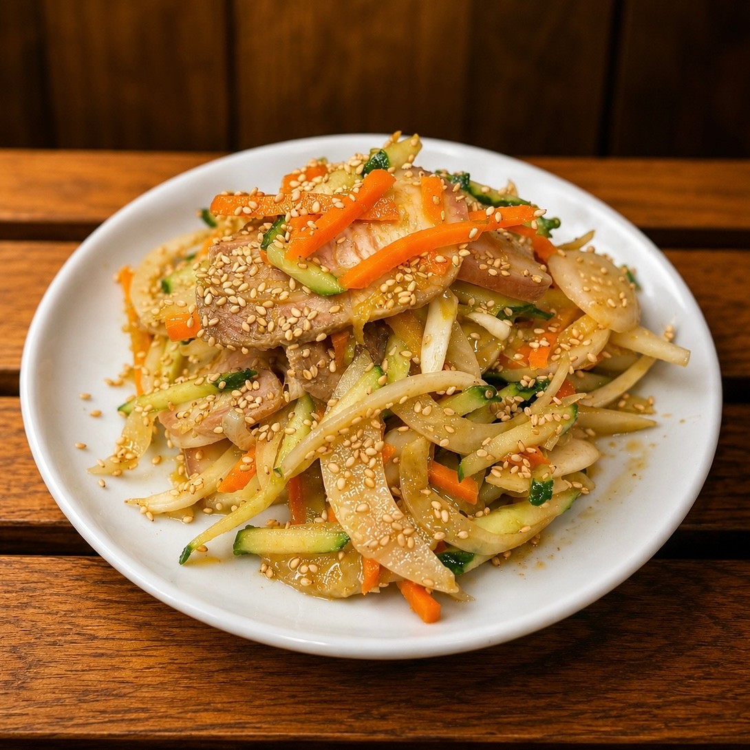 산더미 냉채 수육