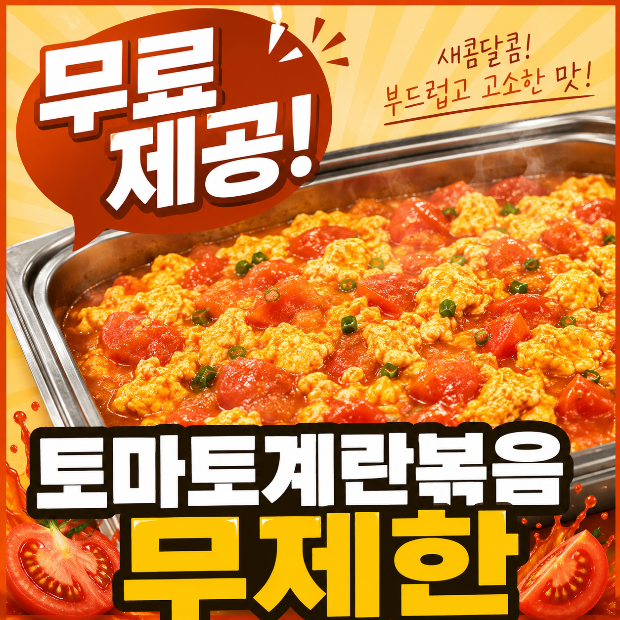 토마토 계란볶음 무제한!