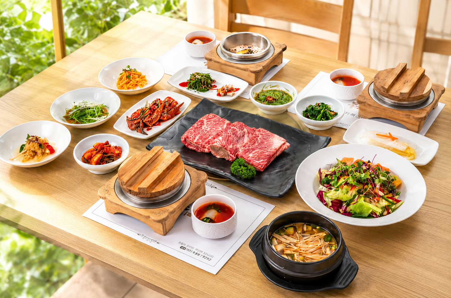 생갈비구이 정식(평일 런치)