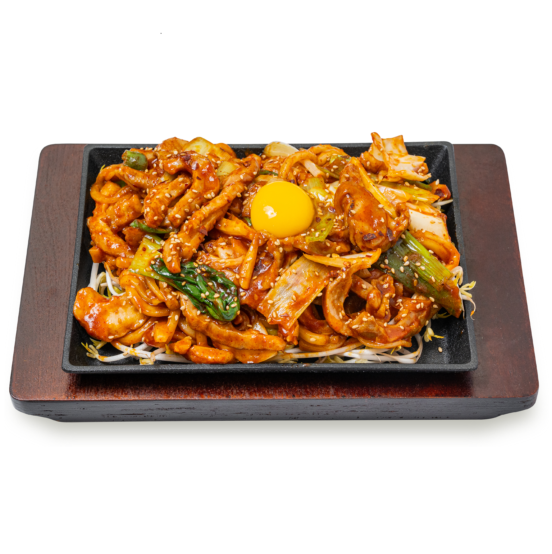 철판 소막창 볶음우동