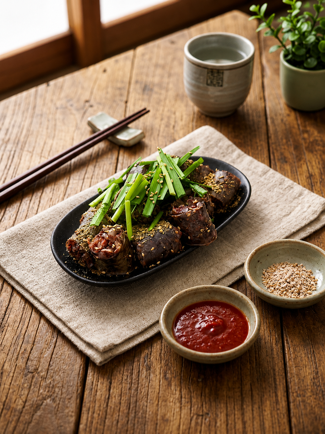 순대 한접시