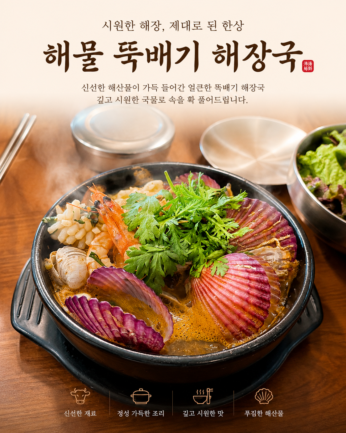 얼큰한 해물해장국