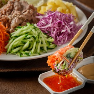 맛있고 신선한 월남쌈 무제한!