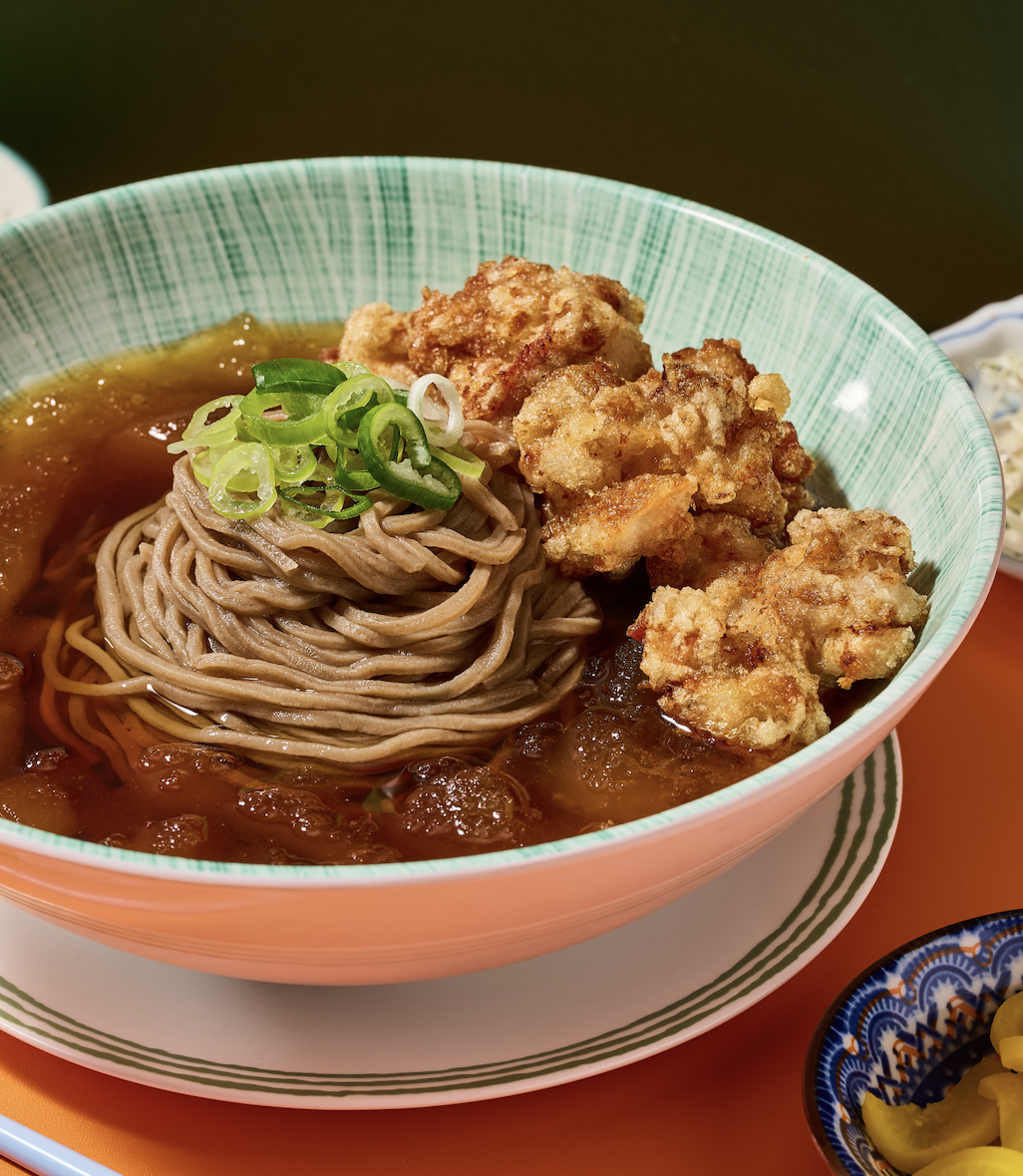 치킨가라아게 냉소바