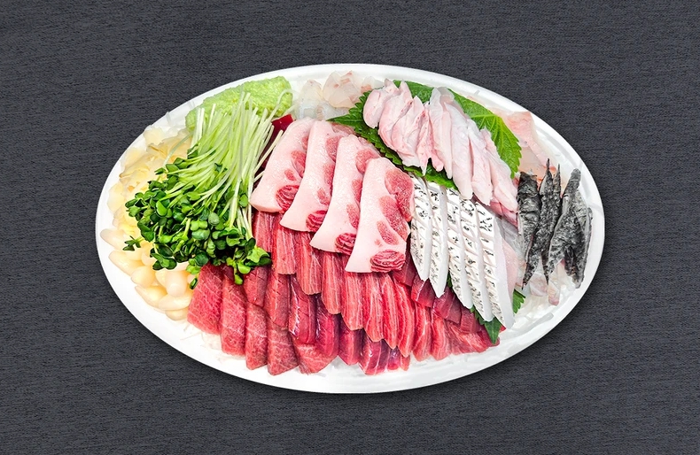 민어참치회