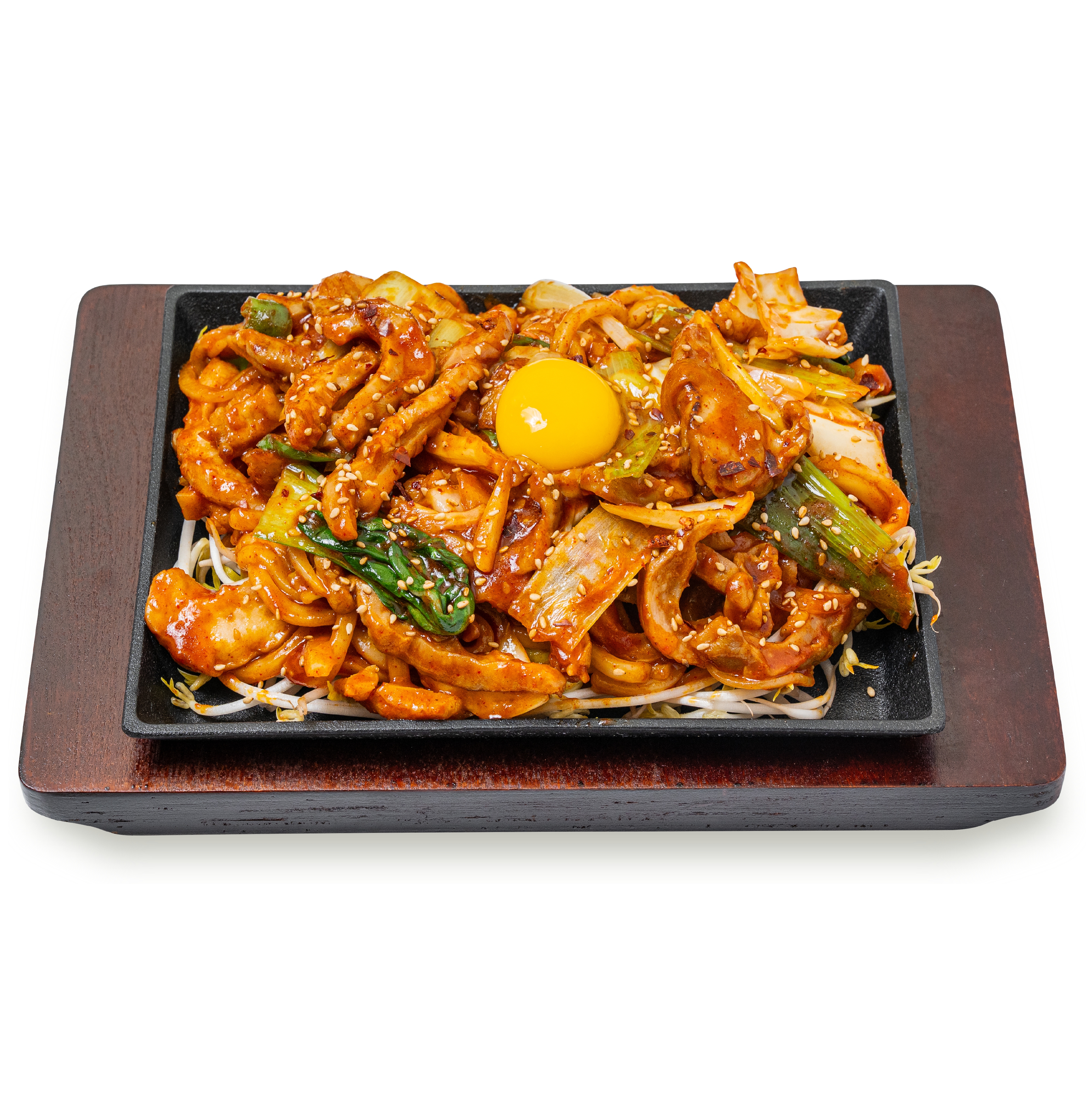 철판 소막창 볶음우동