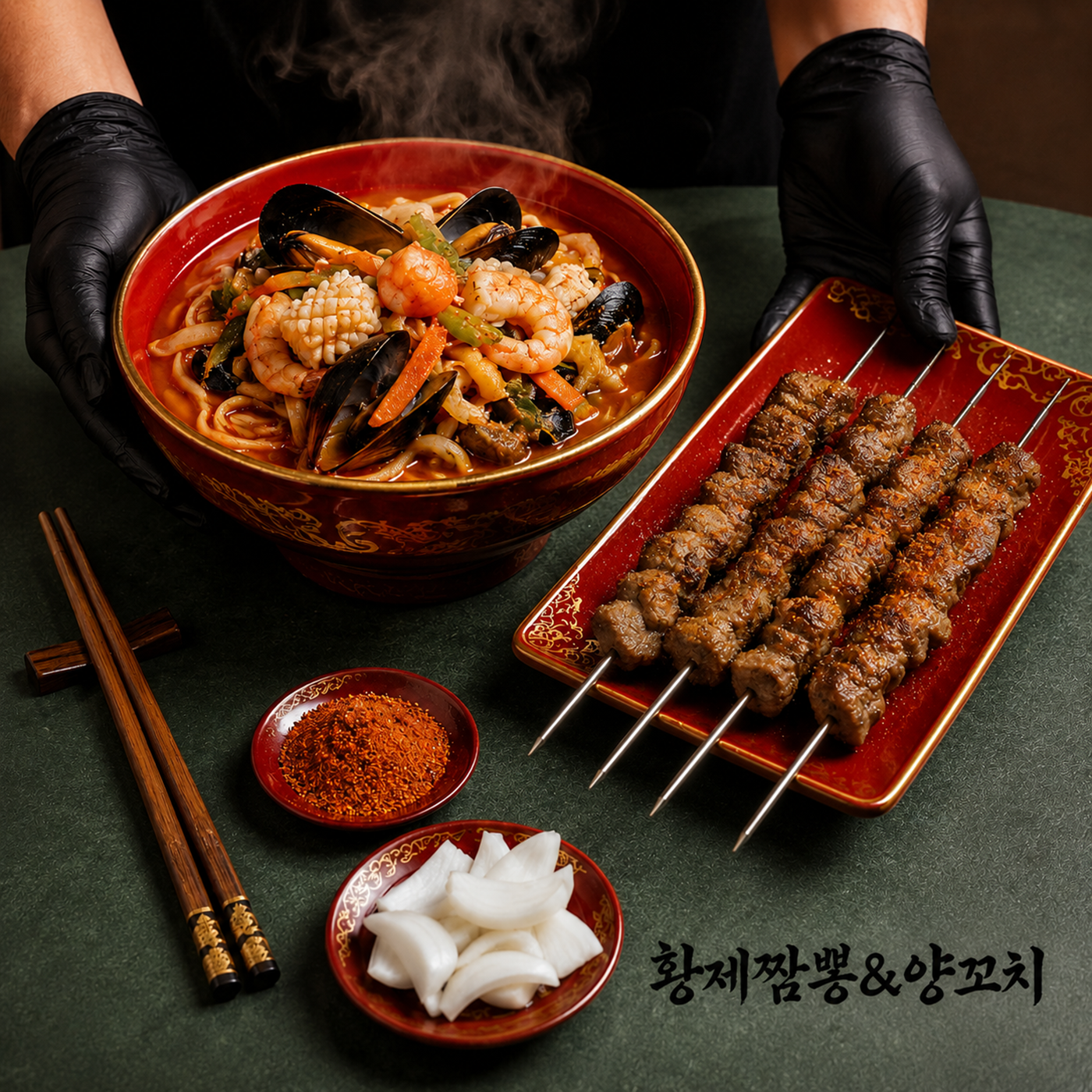 황제짬뽕양꼬치전문점