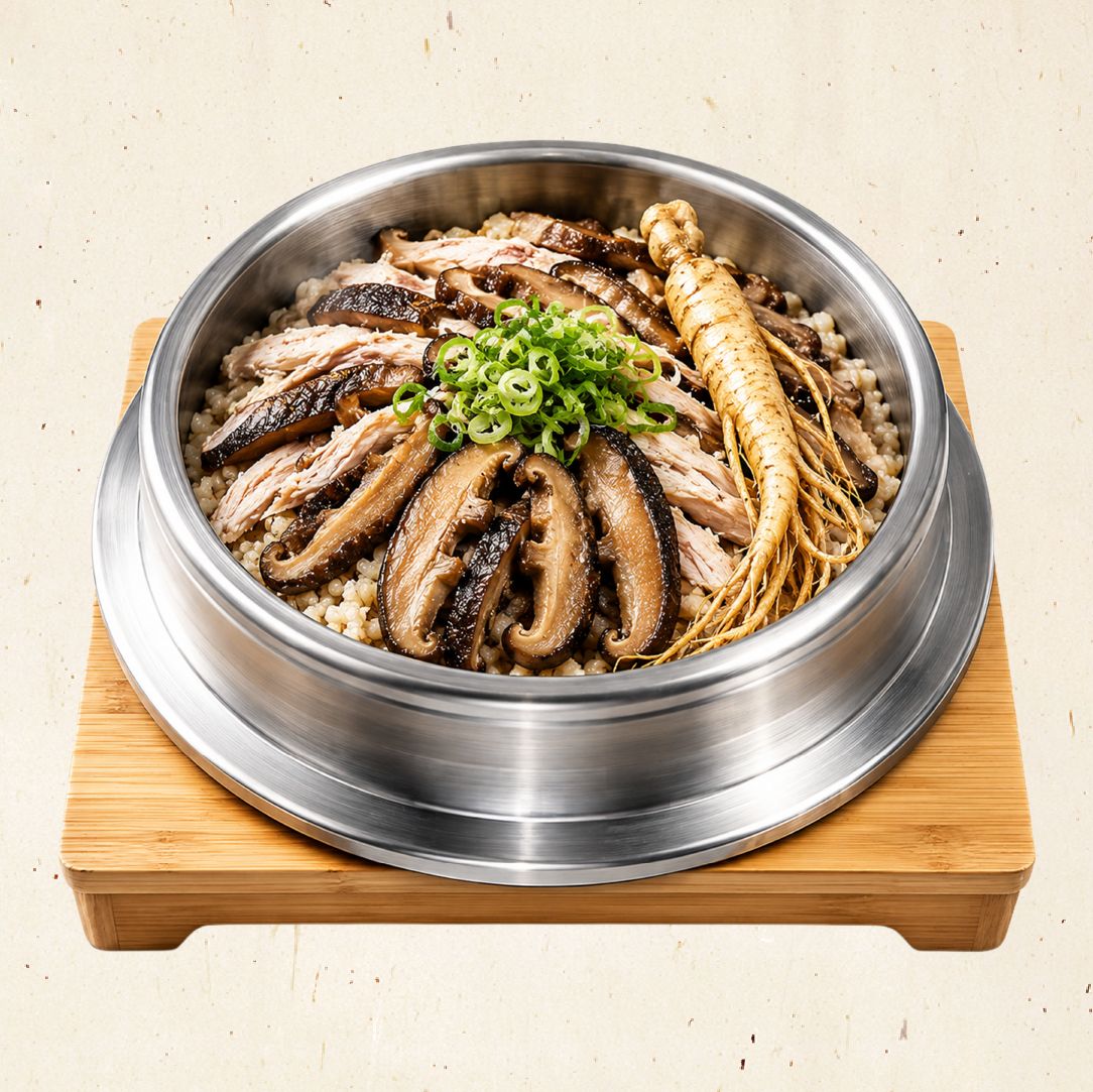 추가 메뉴 │ 능이버섯삼계솥밥