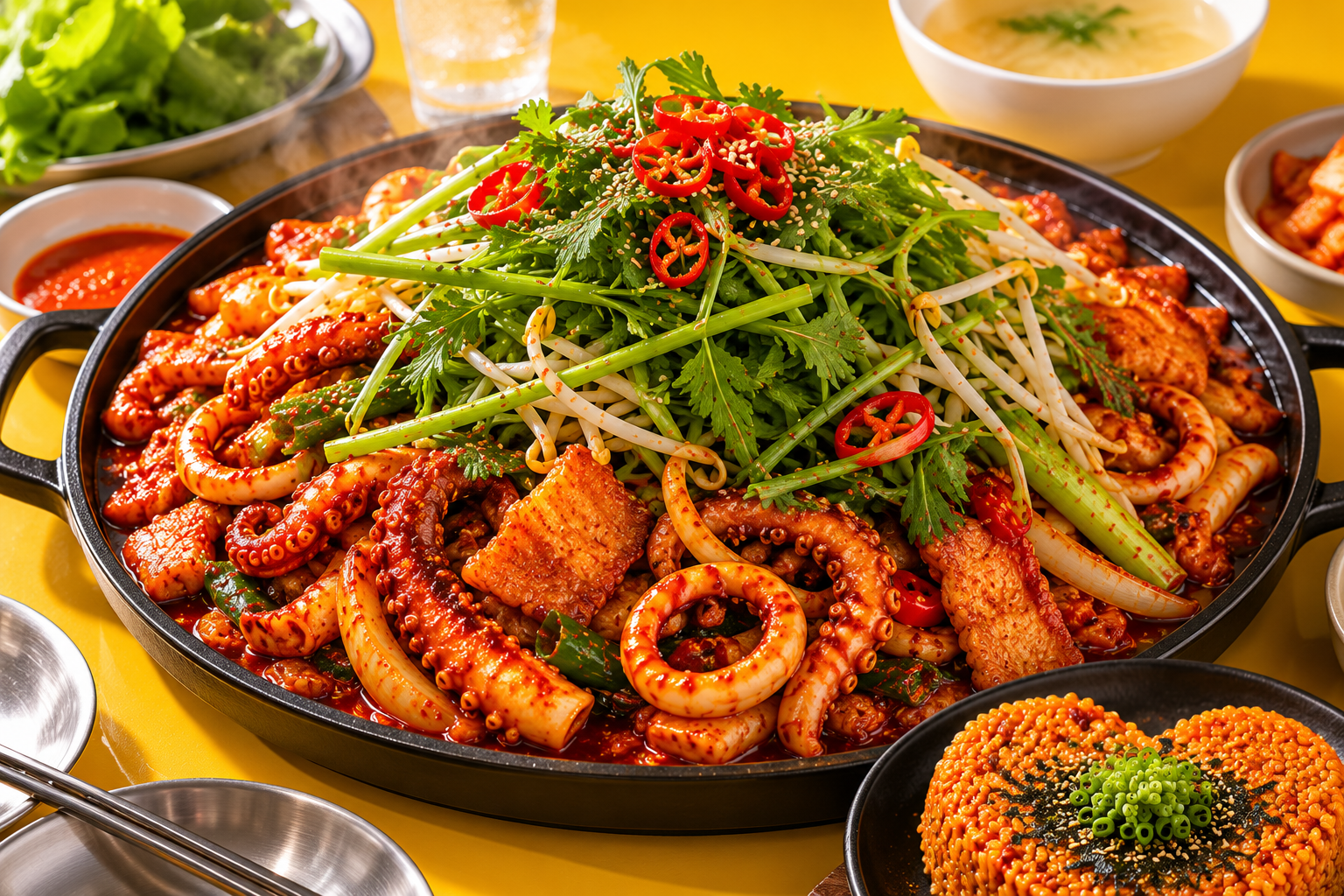 오징어삼겹 철판볶음 [여름 제철]