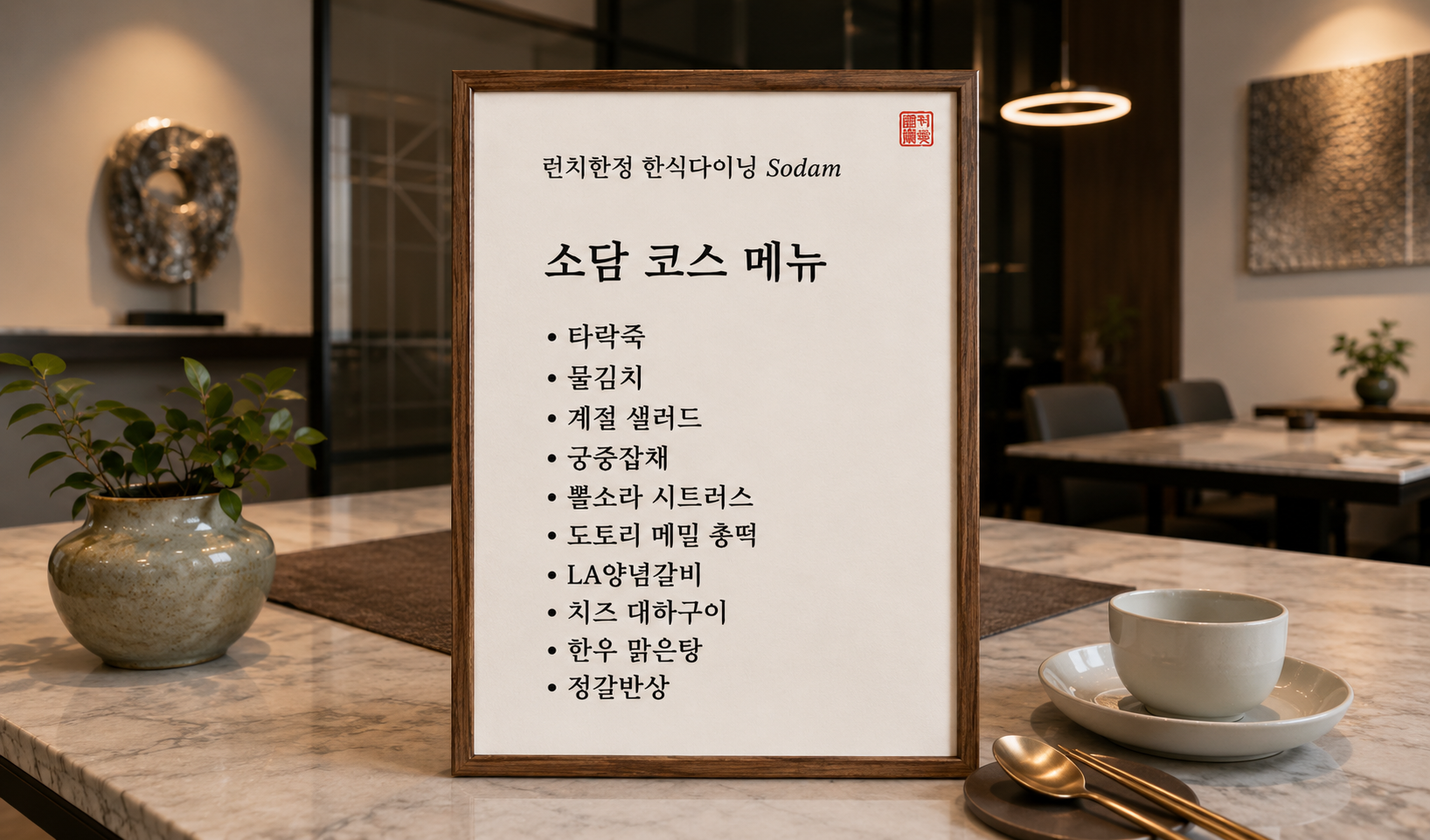 소담 한정식(평일런치)