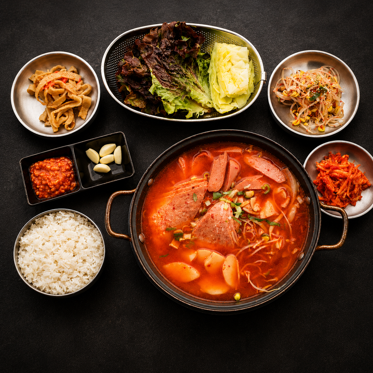 점심 특선 (부대찌개+계란후라이)