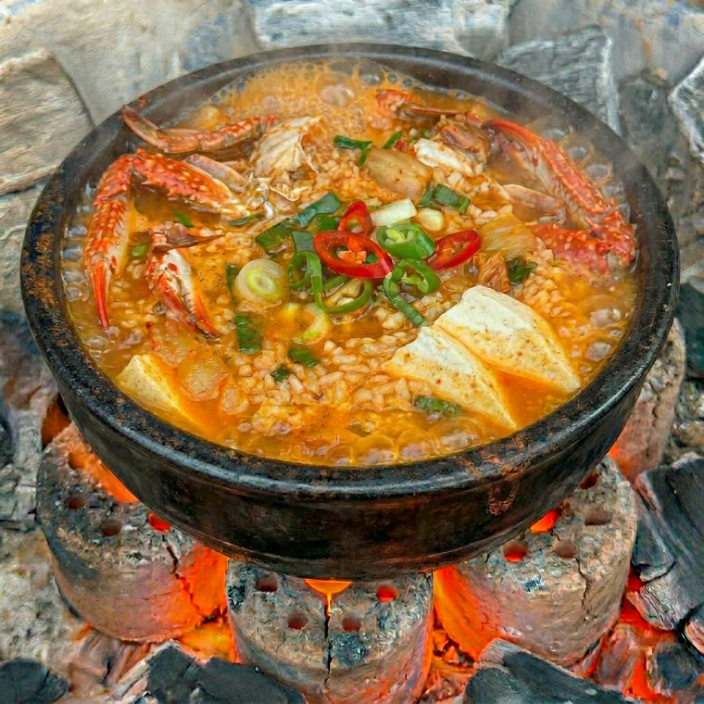 꽃게 된장 술밥