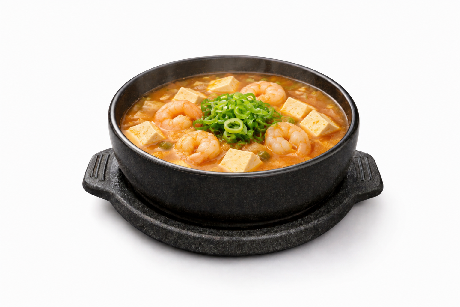 경상도식 보리새우 된장찌개