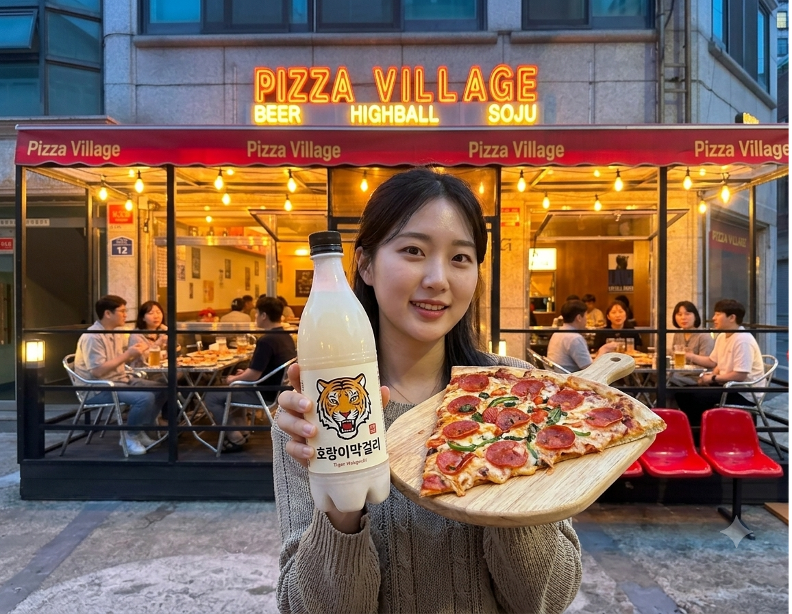 시원한 호랑이 막걸리
