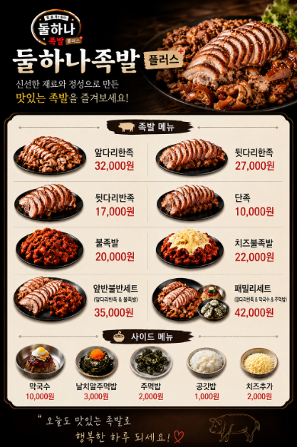 둘하나족발플러스