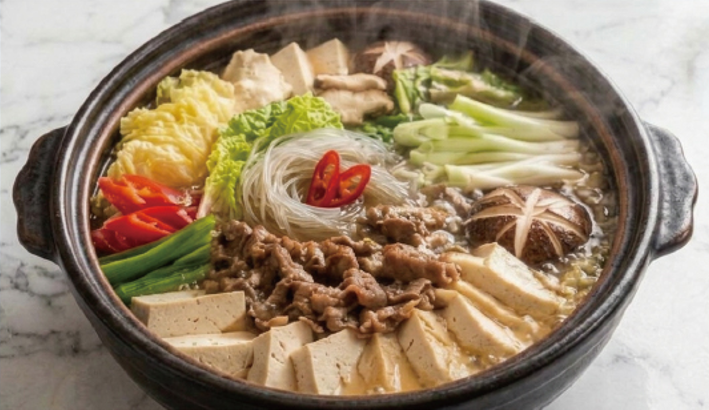 파주 장단콩 불고기 두부 야채전골