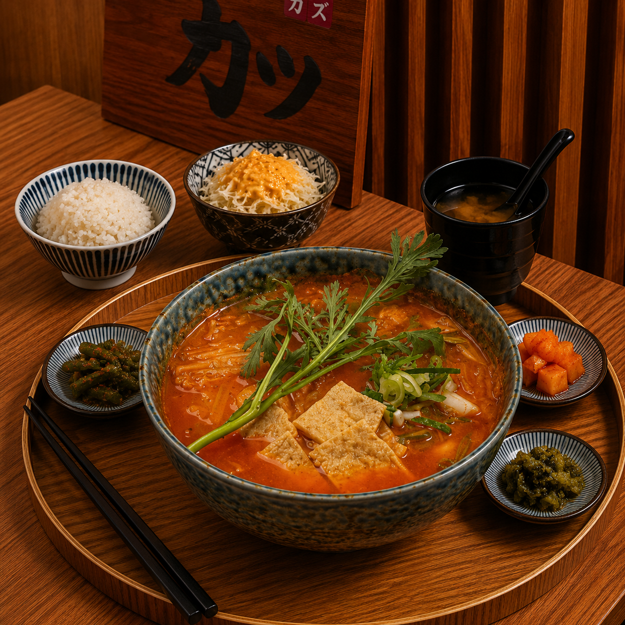 얼큰 묵은지 우동 (시즌메뉴)