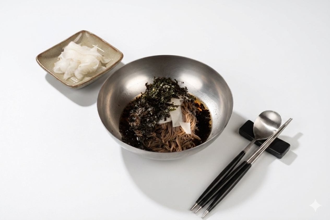 Soy buckwheat noodles