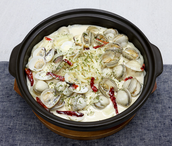 크림조개볶음