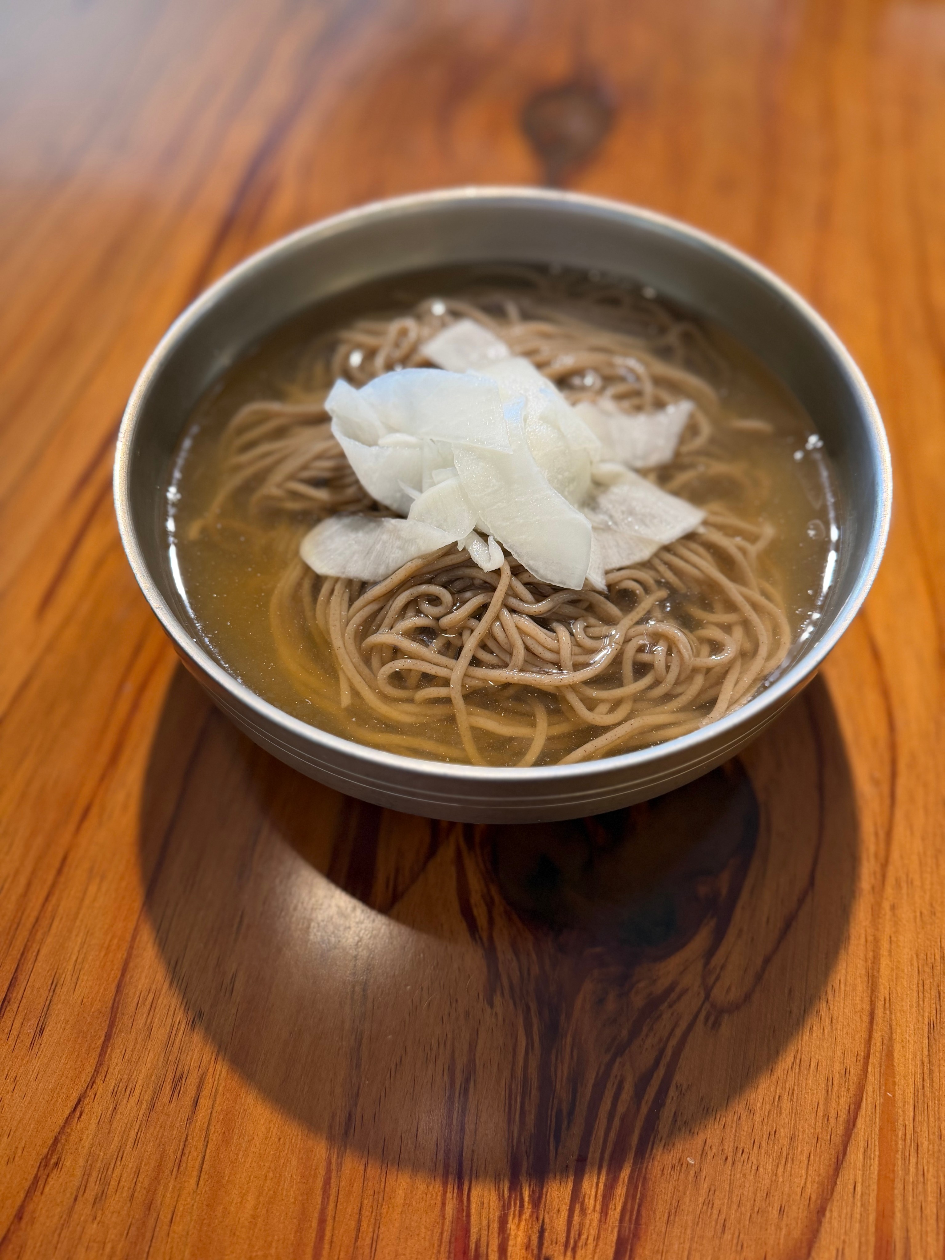 Buckwheat noodles in broth
