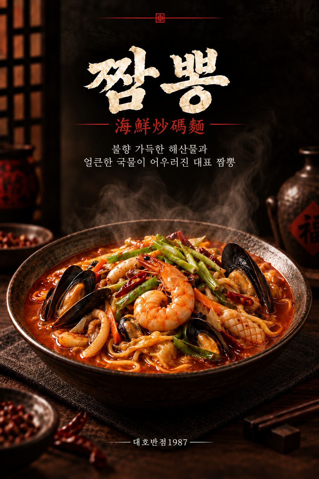 Spicy Seafood Jjamppong