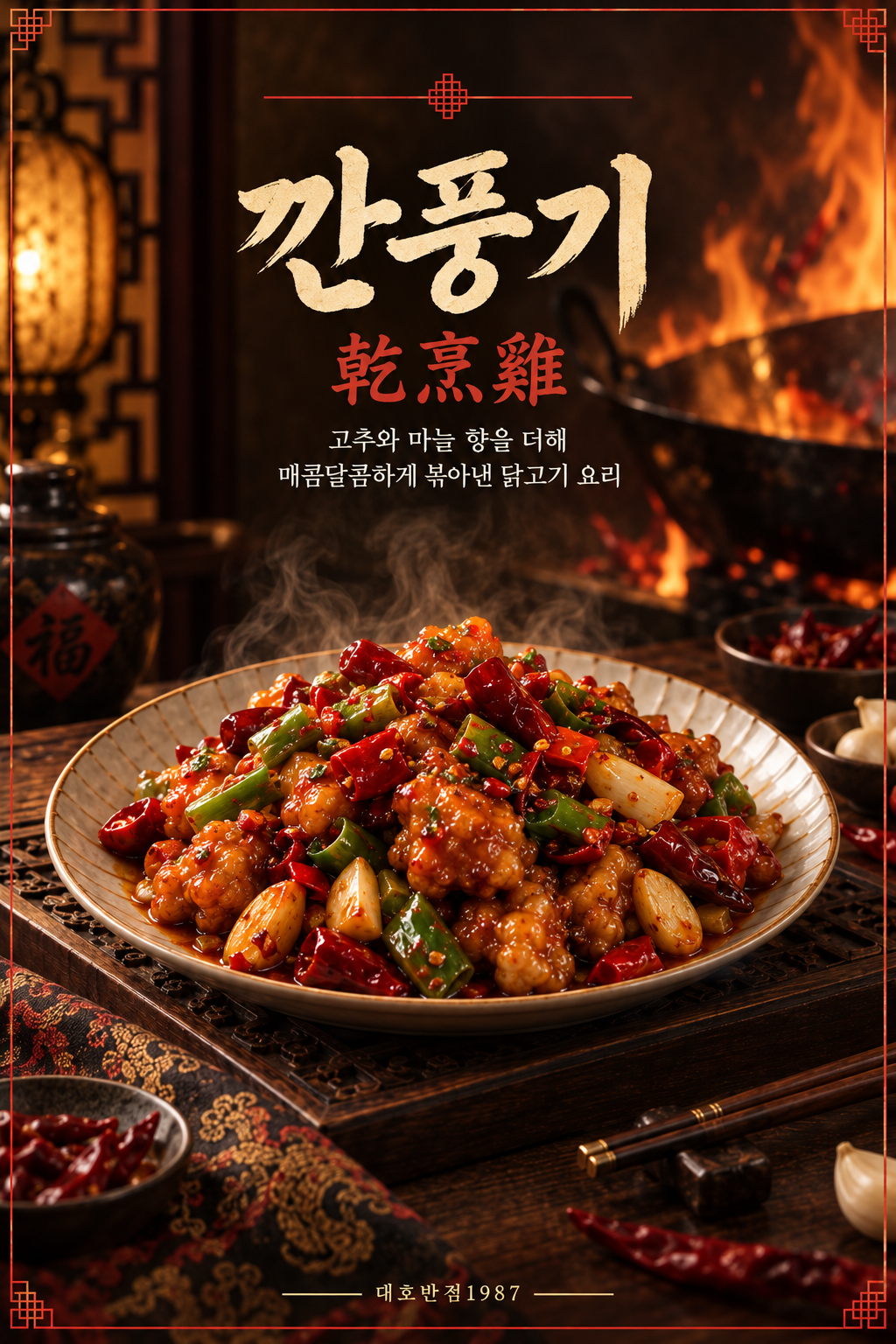 Spicy Garlic Fried Chicken